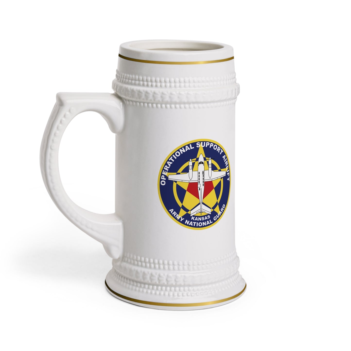Kansas C-12 Patch Beer Stein Mug