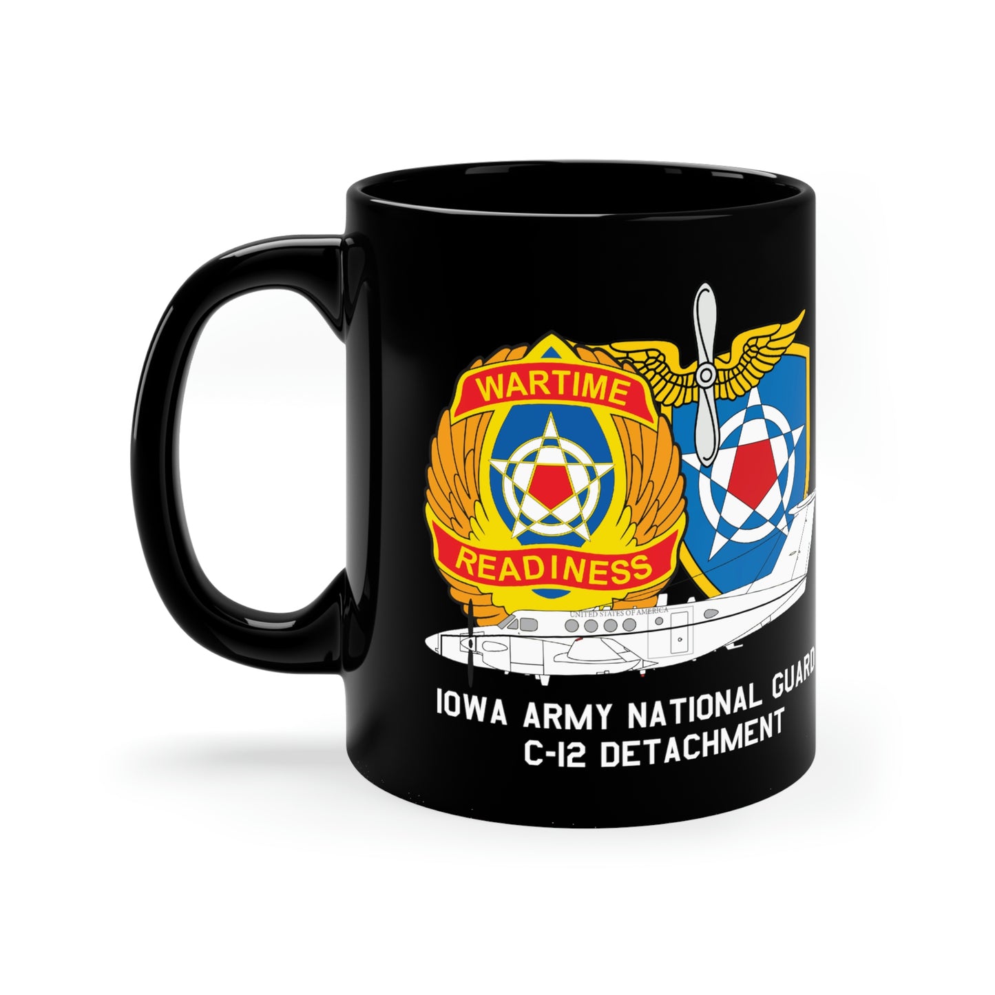 Iowa C-12 Det. 11oz Black Mug