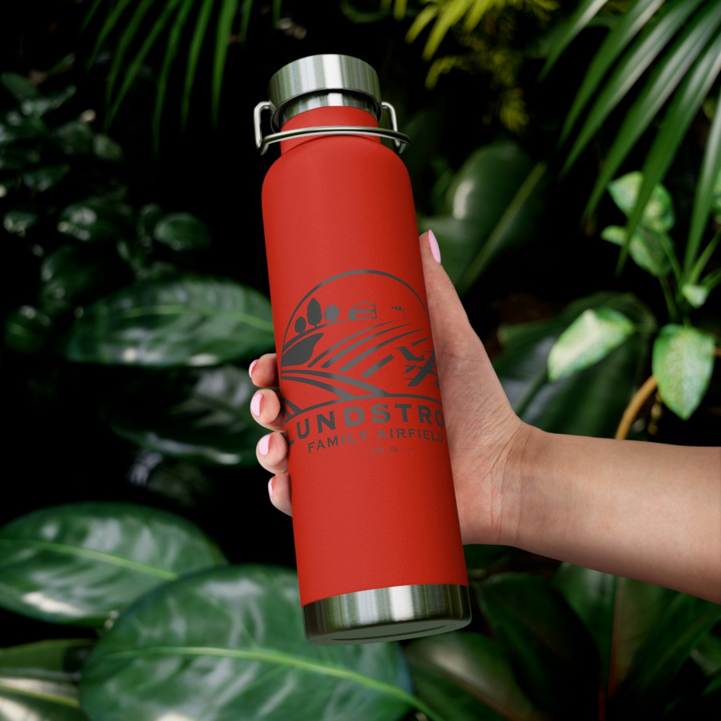LFAD Copper Vacuum Insulated Bottle, 22oz