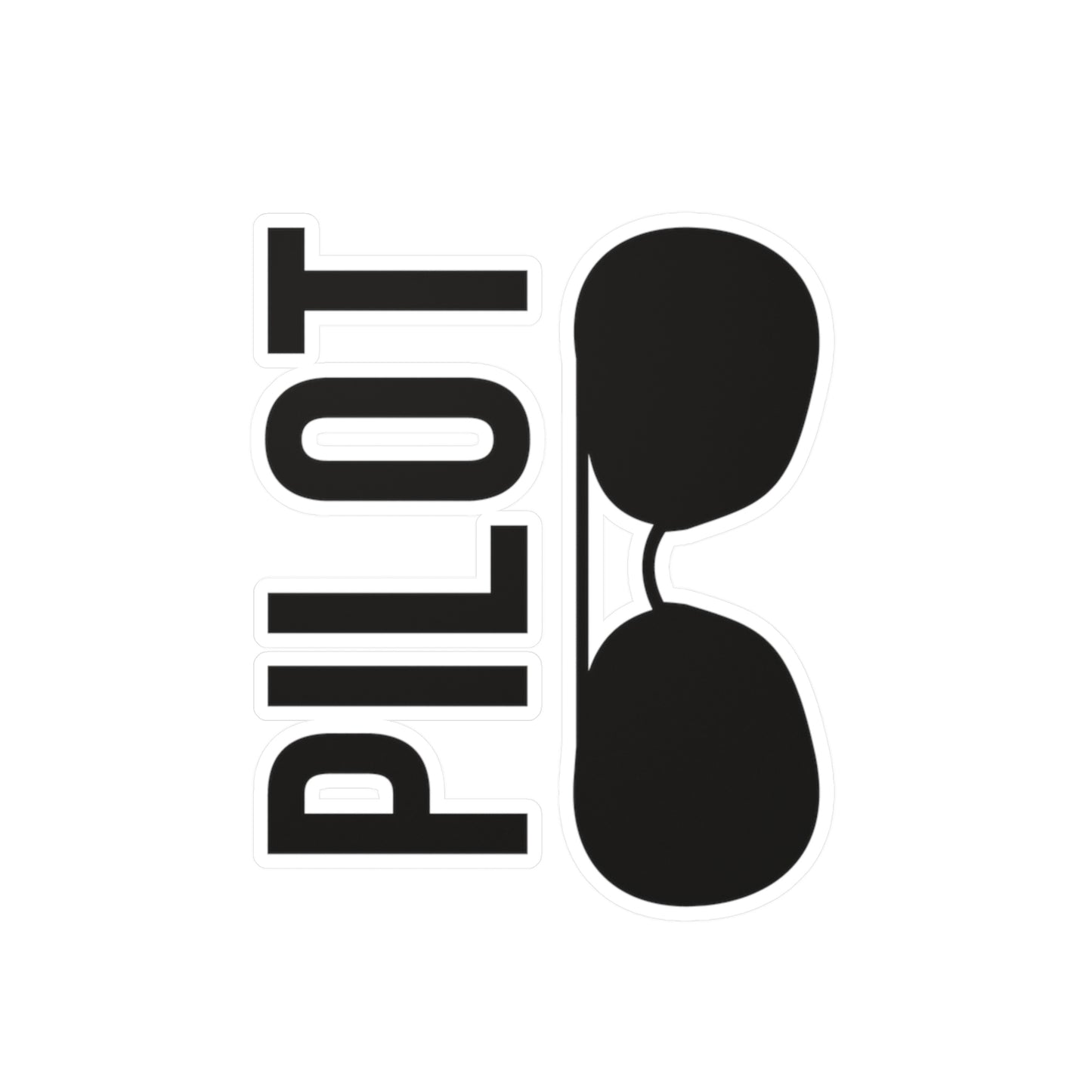 Pilot Sunglasses Kiss-Cut Vinyl Decals