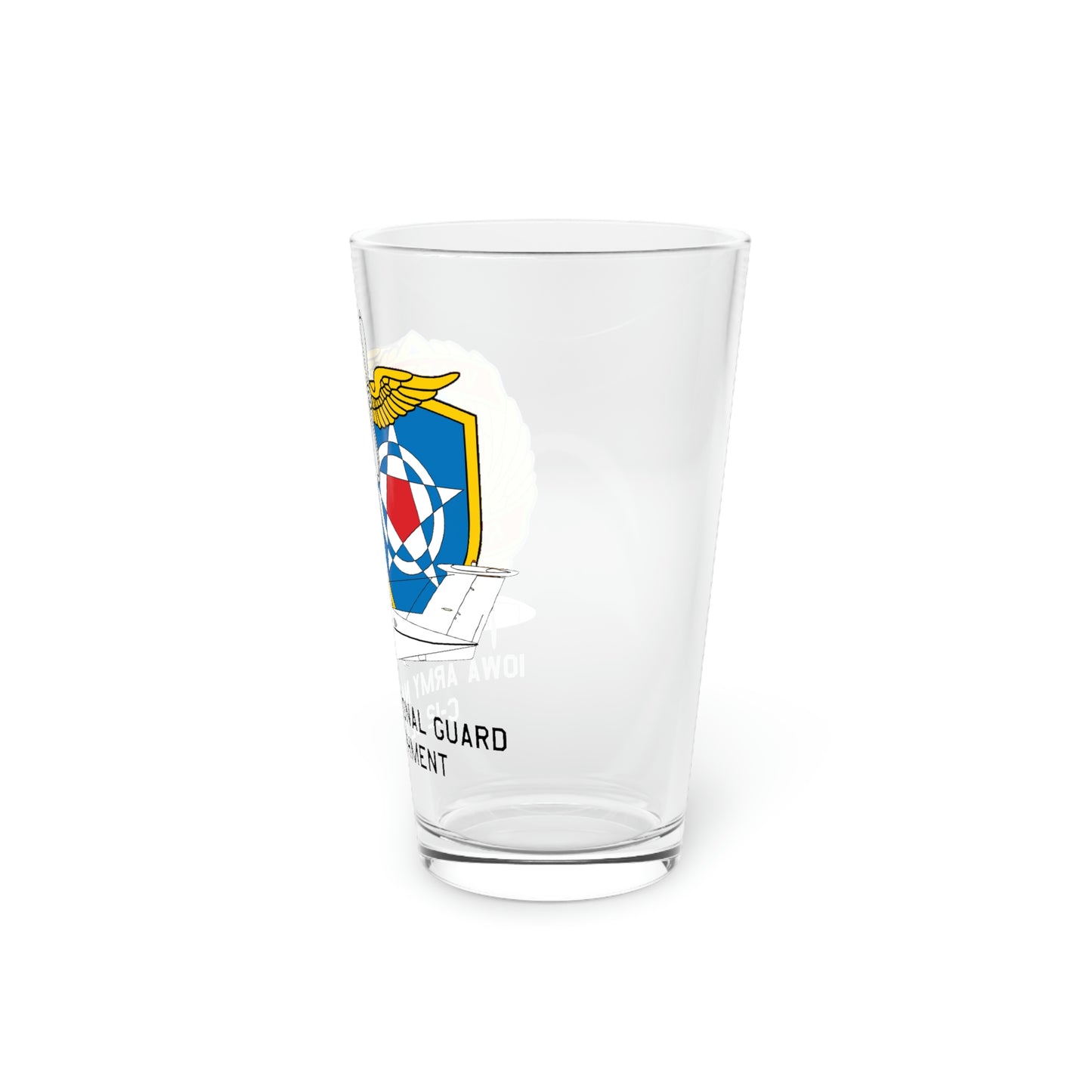 Iowa C-12 Det. Pint Glass, 16oz