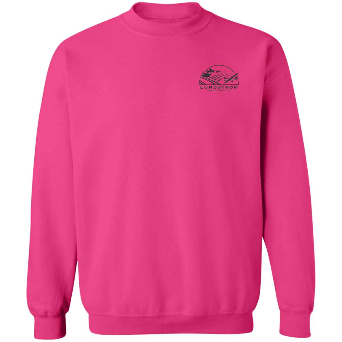 LFAD Left Chest High Vis G180 Crewneck Pullover Sweatshirt