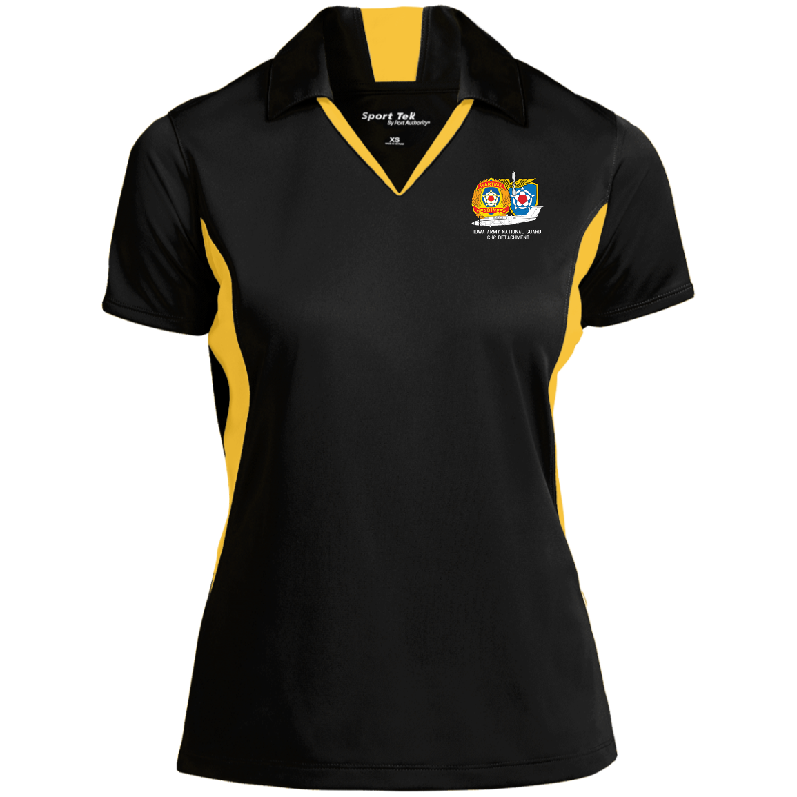 Iowa C-12 Det. LST655 Ladies' Colorblock Performance Polo