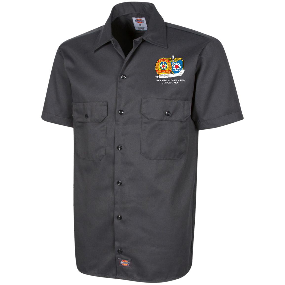 Iowa C-12 Det. Dickies Men's Short Sleeve Workshirt