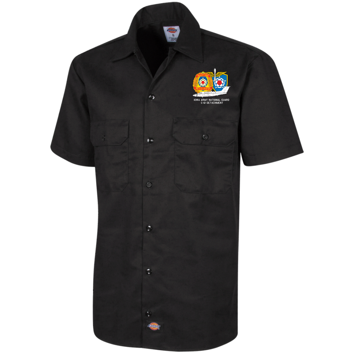 Iowa C-12 Det. Dickies Men's Short Sleeve Workshirt