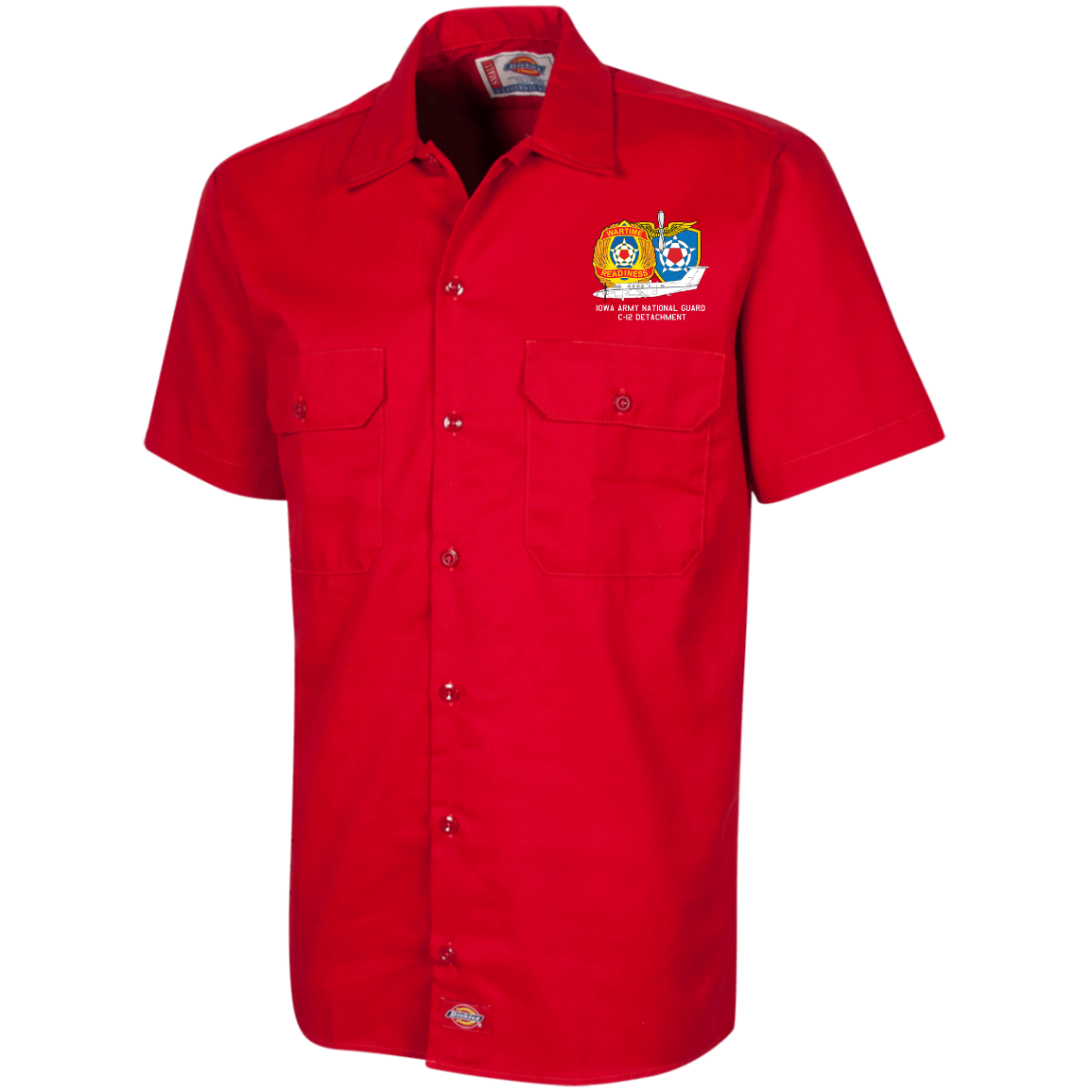 Iowa C-12 Det. Dickies Men's Short Sleeve Workshirt