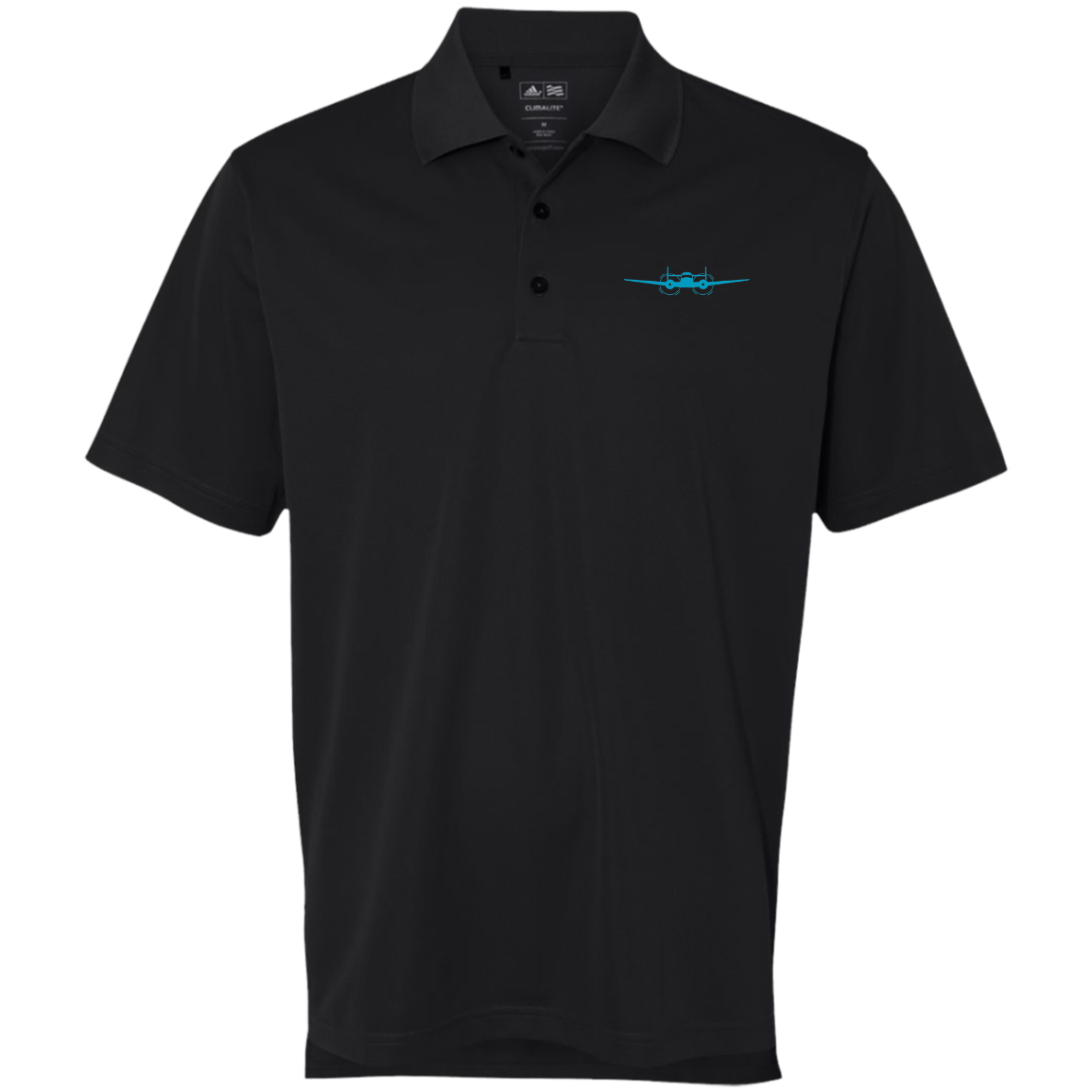 Beech 18 Teal A130 Adidas Golf ClimaLite® Basic Performance Pique Polo