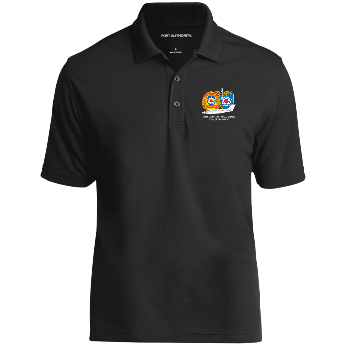 Iowa C-12 Det. Dry Zone UV Micro-Mesh Polo