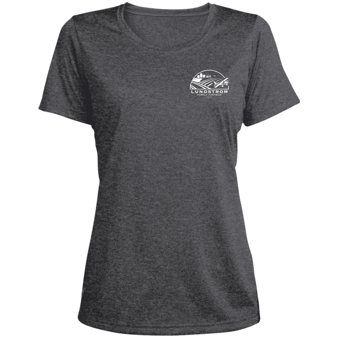 LST360 Ladies' Heather Scoop Neck Performance Tee