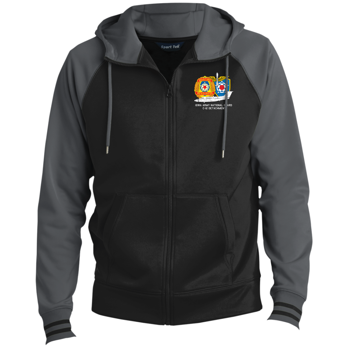 Iowa C-12 Det. ST236 Men's Sport-Wick® Full-Zip Hooded Jacket
