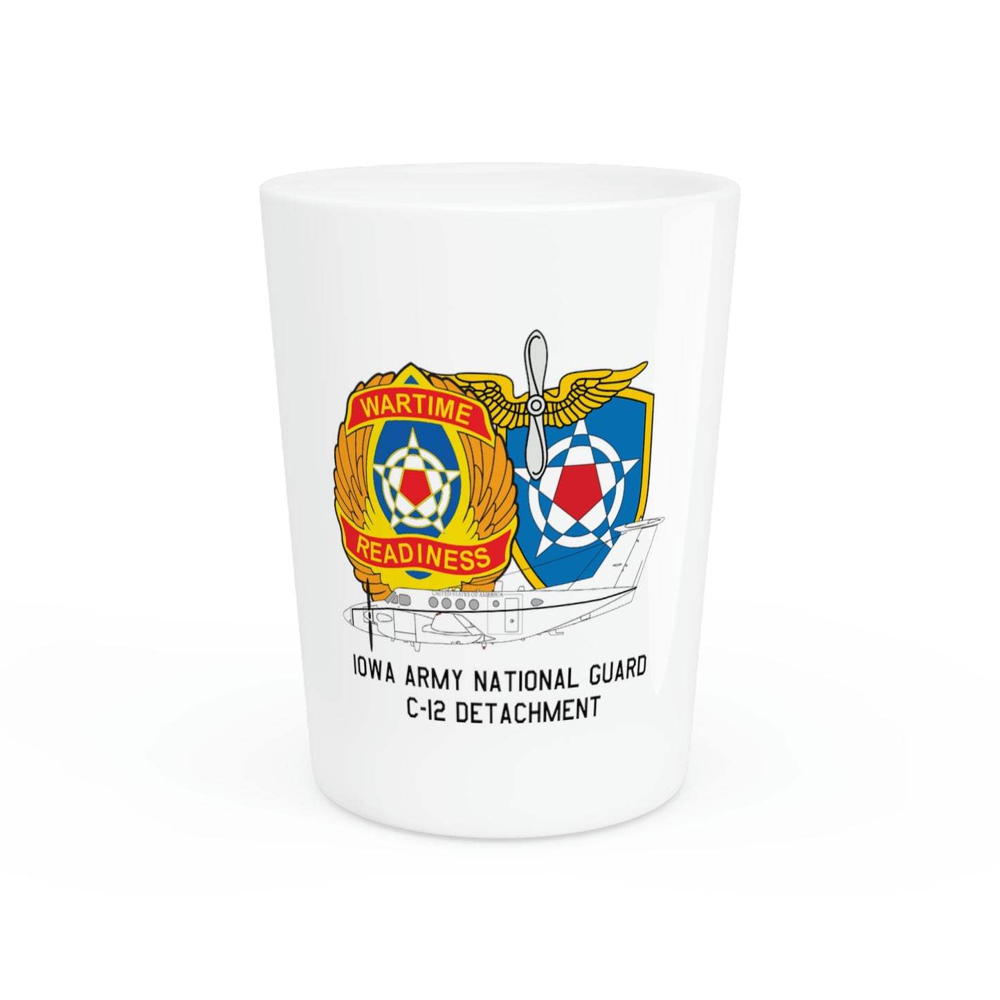 Iowa C-12 Det. Shot Glass