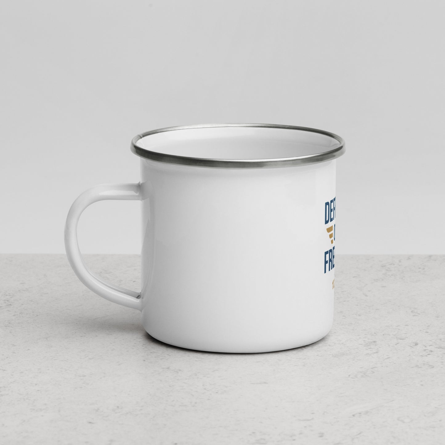 Defenders of the Frequency | Enamel Mug