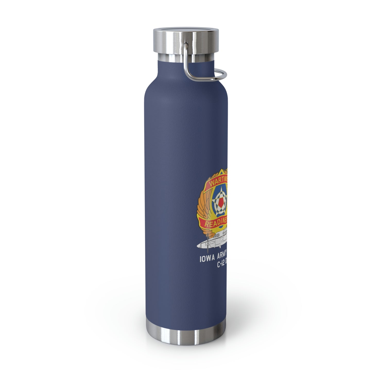 Iowa C-12 Det. Copper Vacuum Insulated Bottle, 22oz