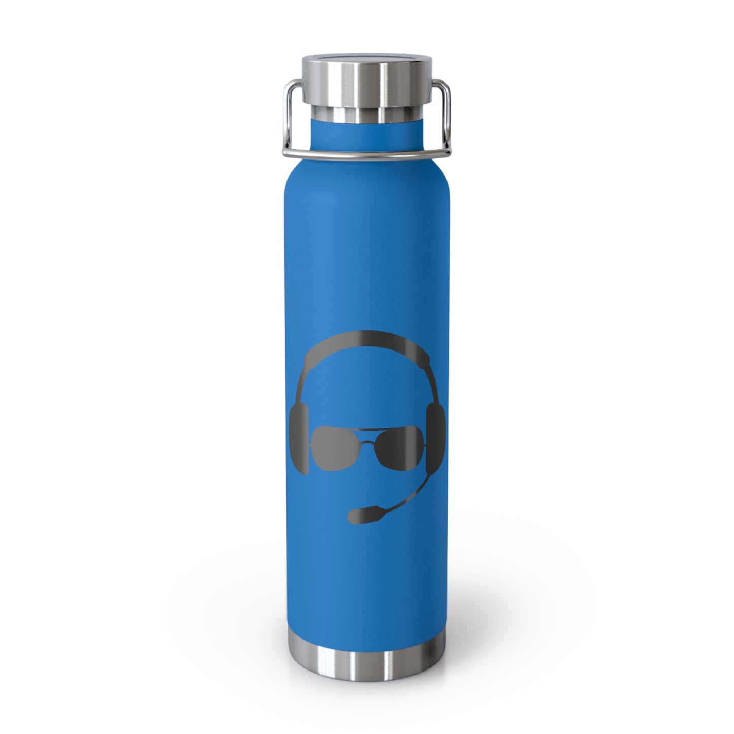 Pilot Headset and Sunglasses Copper Vacuum Insulated Bottle, 22oz