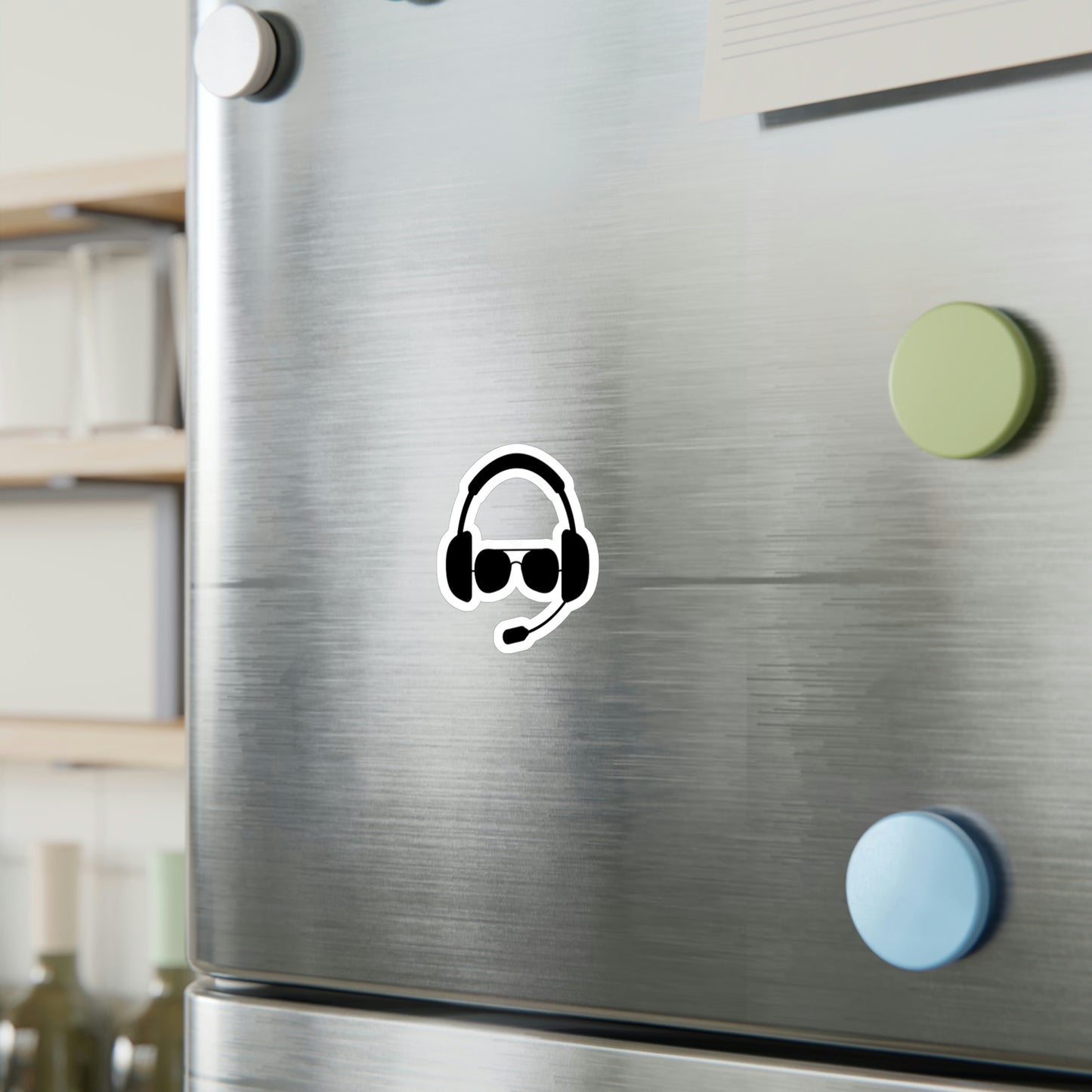 Pilot Headset and Sunglasses Sticker