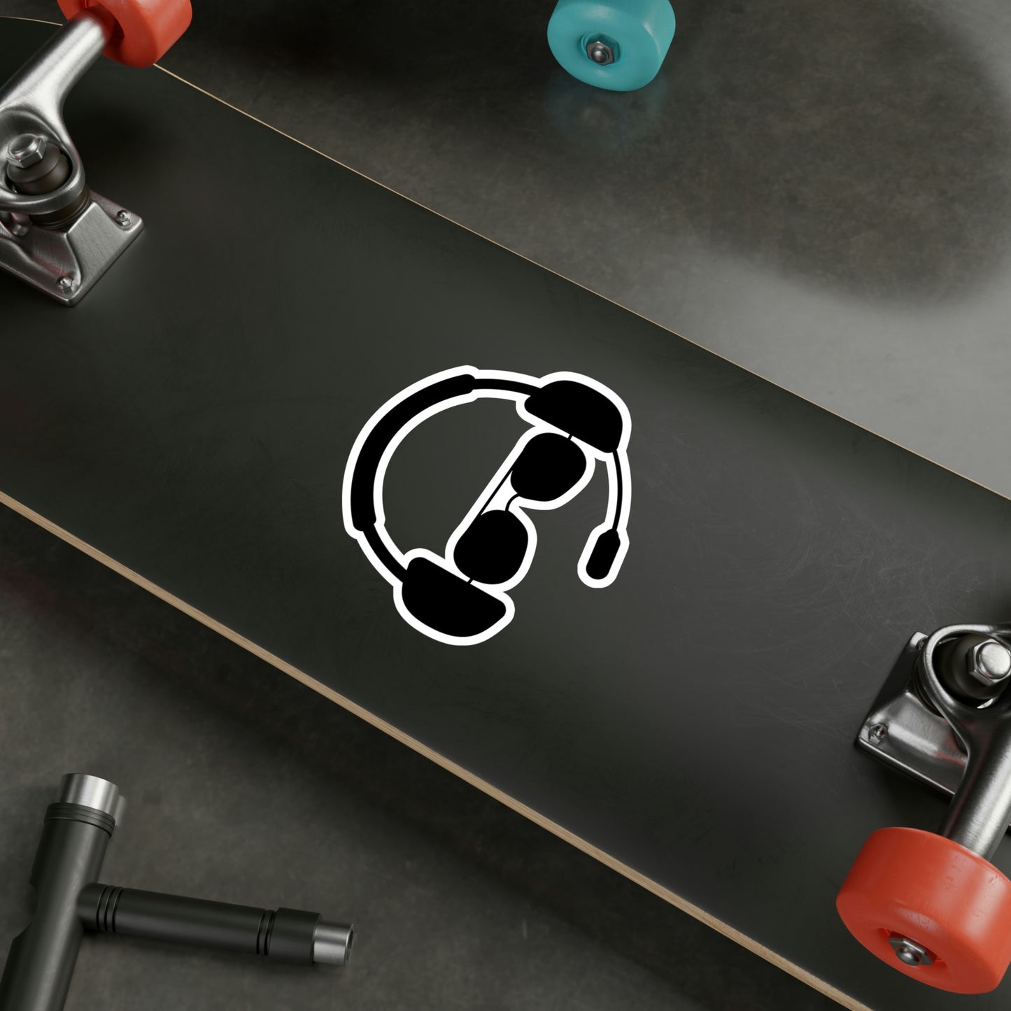Pilot Headset and Sunglasses Sticker