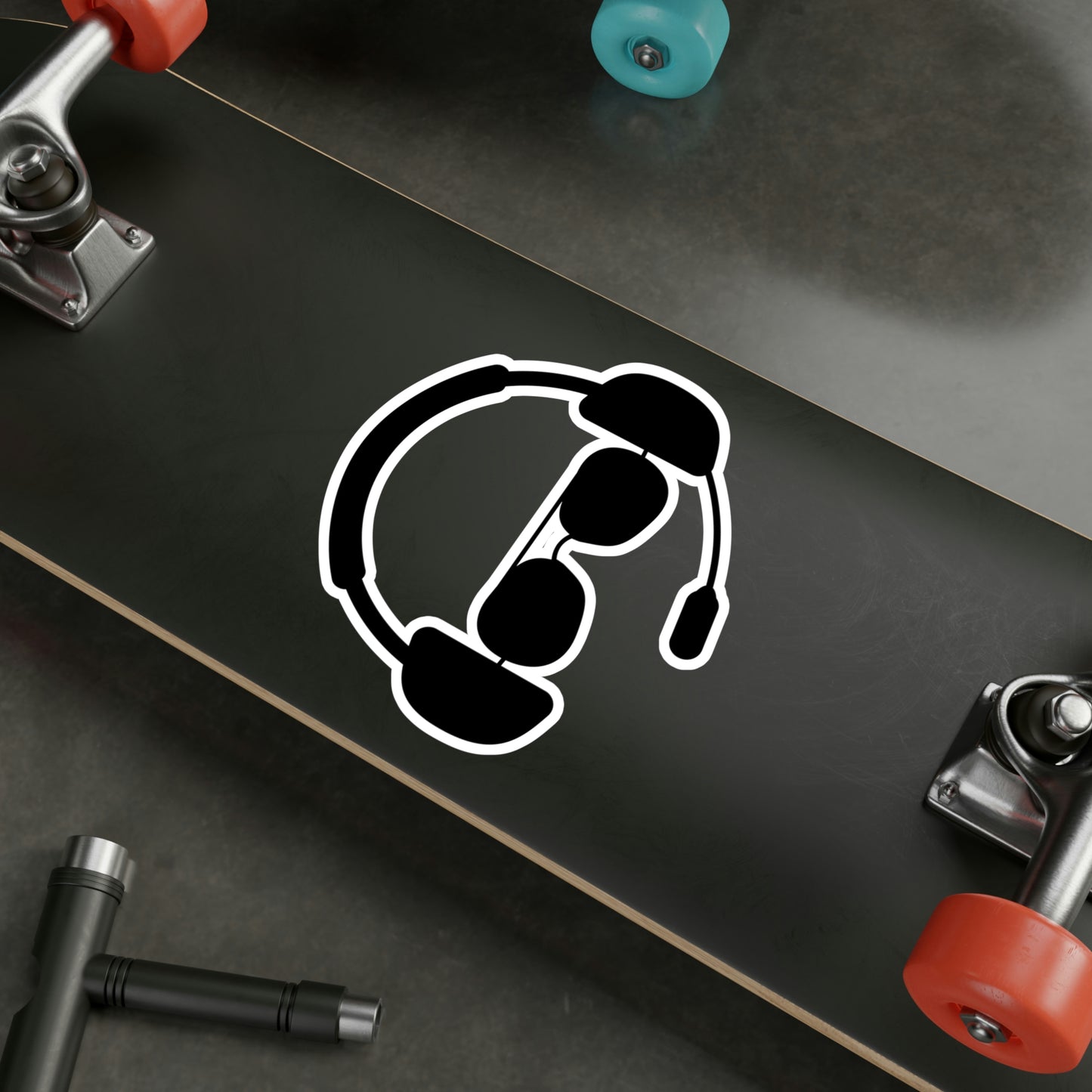 Pilot Headset and Sunglasses Sticker