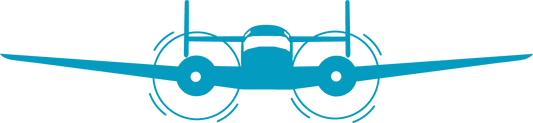 Beech 18 Front Teal Silhouette 11J T-Shirt