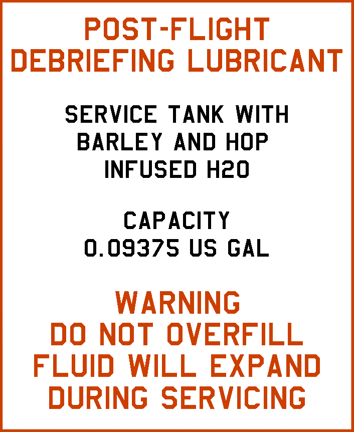 Debriefing Lubricant