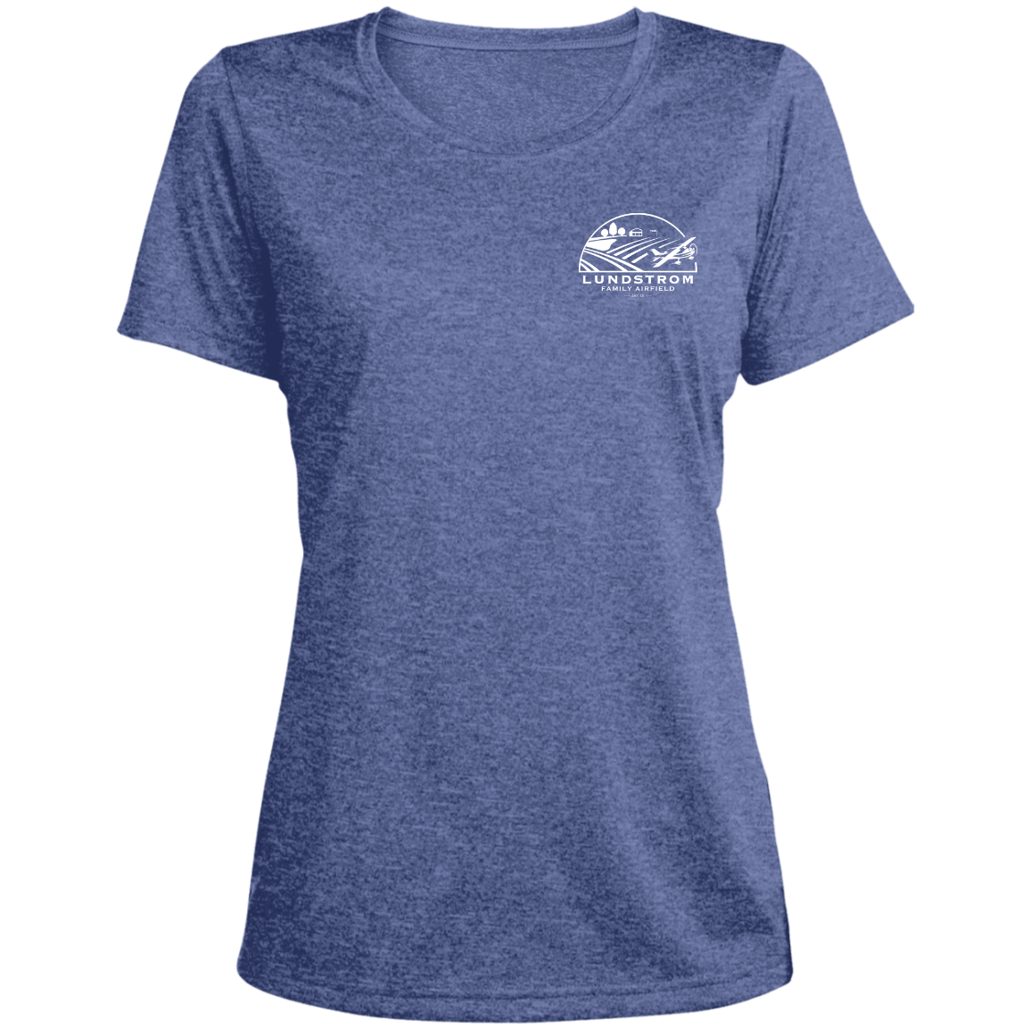 LST360 Ladies' Heather Scoop Neck Performance Tee