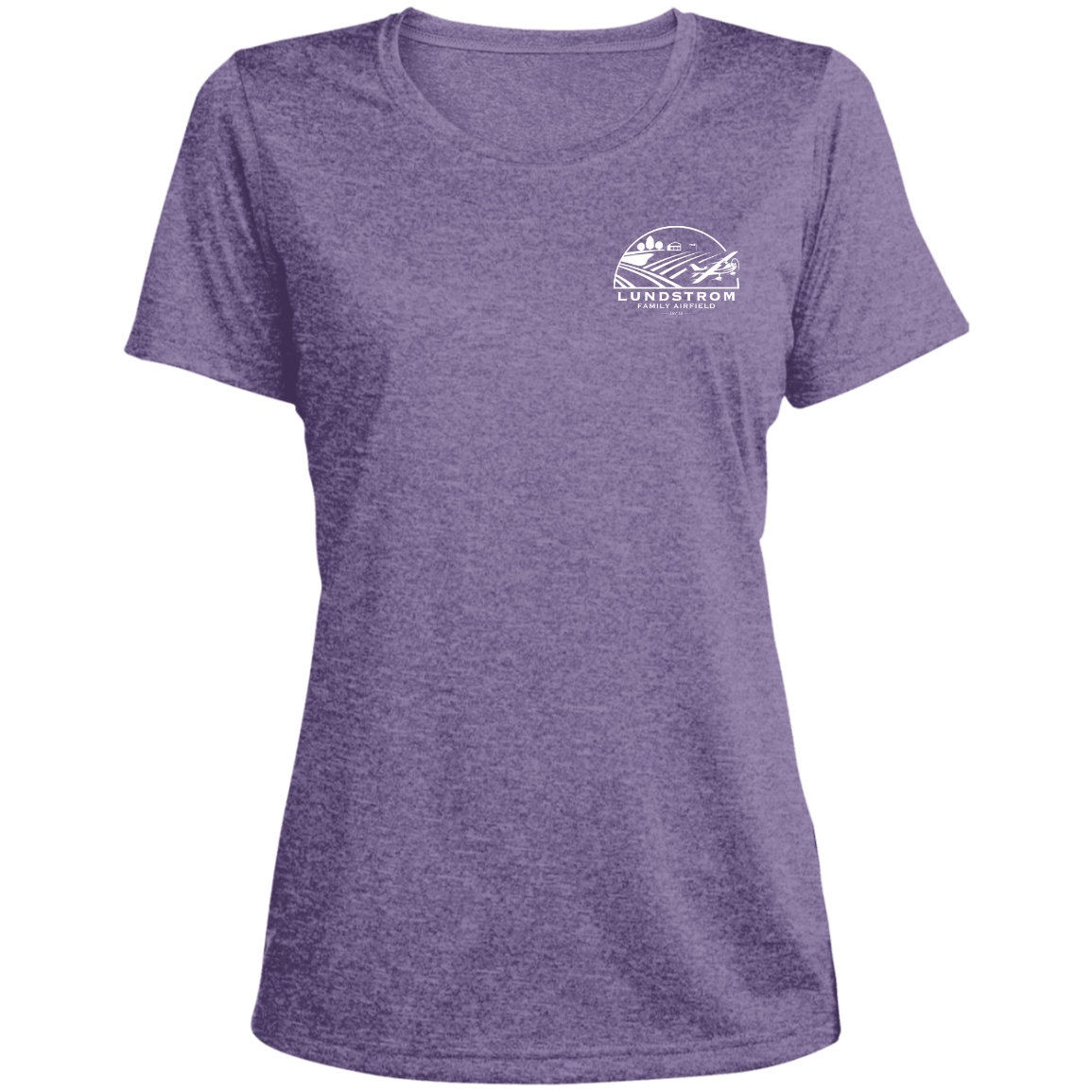 LST360 Ladies' Heather Scoop Neck Performance Tee