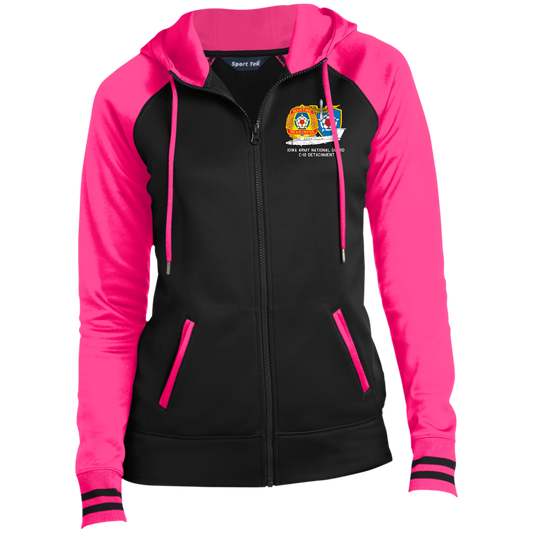 Iowa C-12 Det. LST236 Ladies' Sport-Wick® Full-Zip Hooded Jacket