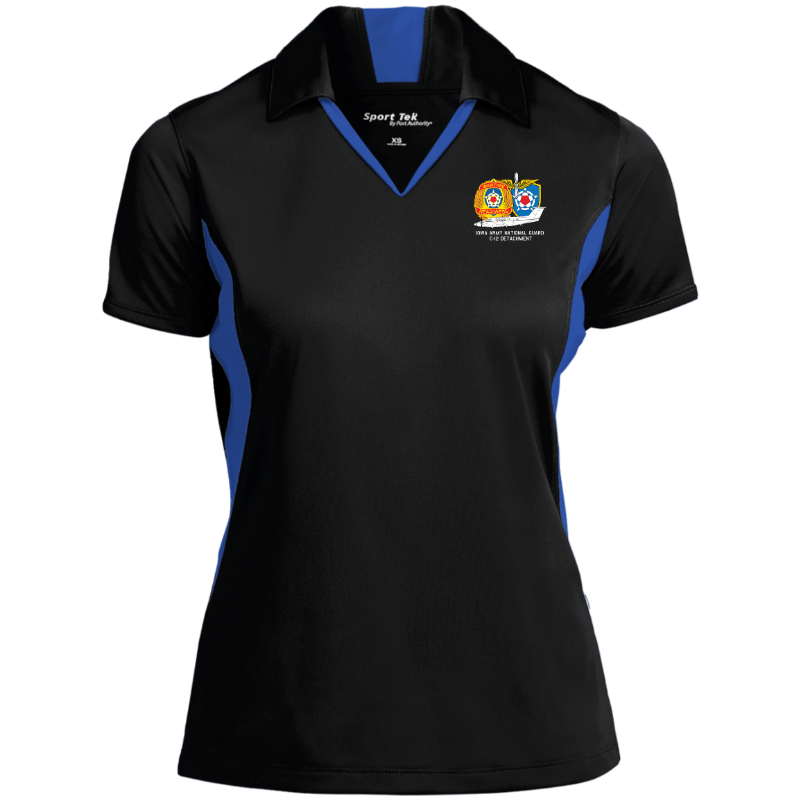 Iowa C-12 Det. LST655 Ladies' Colorblock Performance Polo