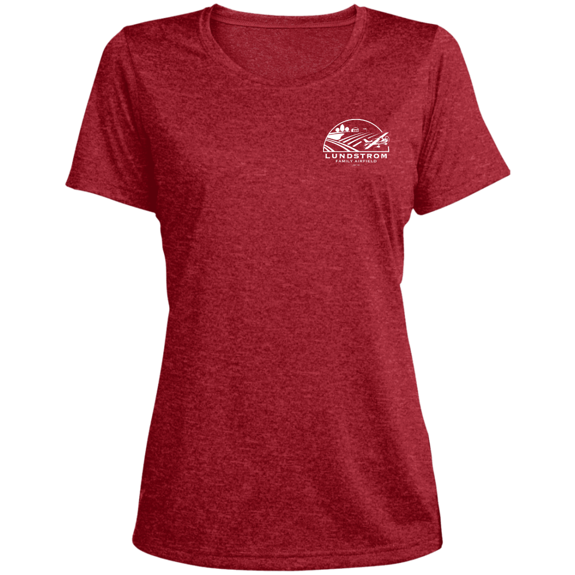 LST360 Ladies' Heather Scoop Neck Performance Tee