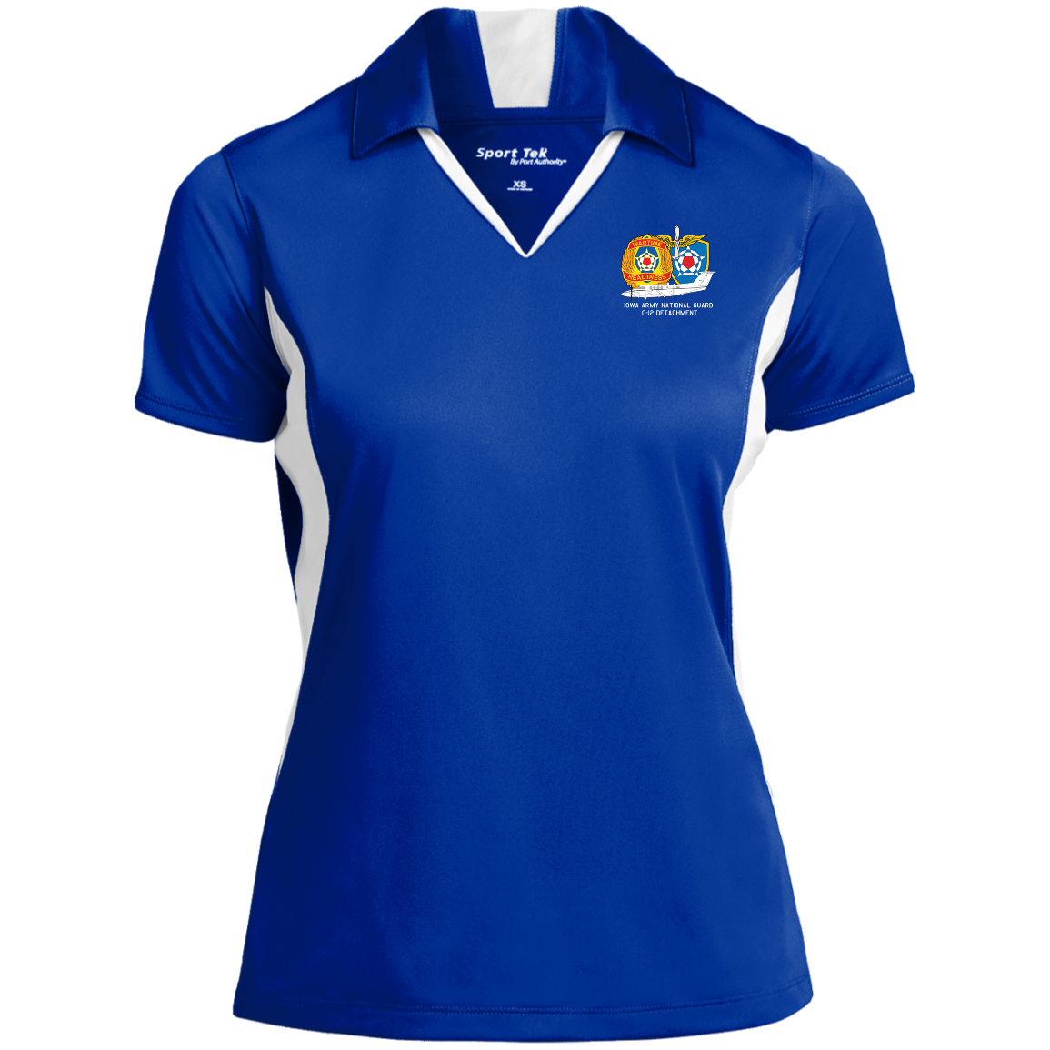 Iowa C-12 Det. LST655 Ladies' Colorblock Performance Polo