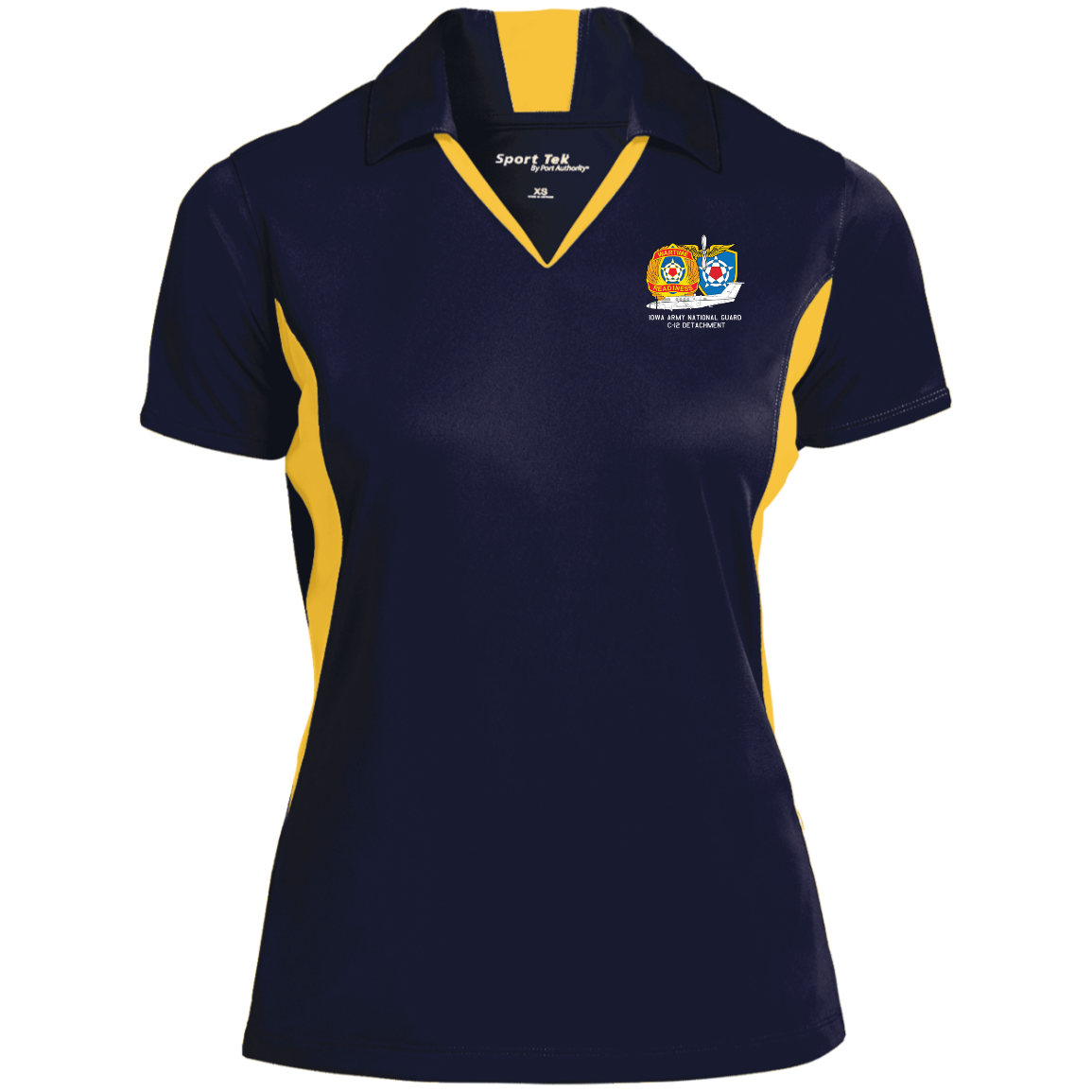 Iowa C-12 Det. LST655 Ladies' Colorblock Performance Polo