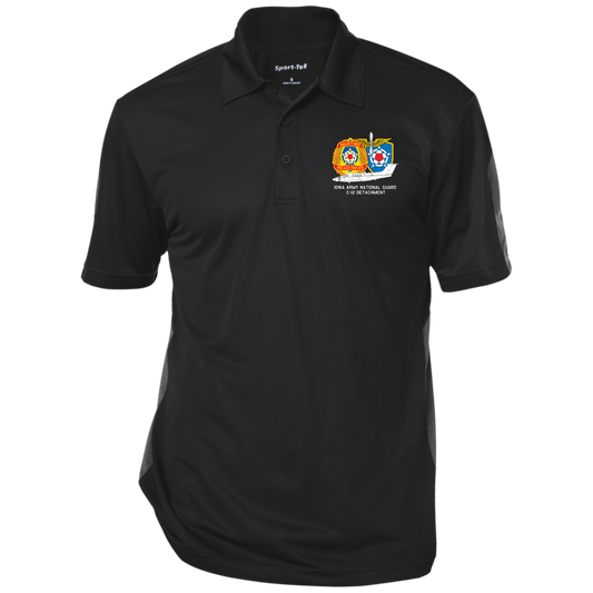 Iowa C-12 Det. ST695 Performance Textured Three-Button Polo