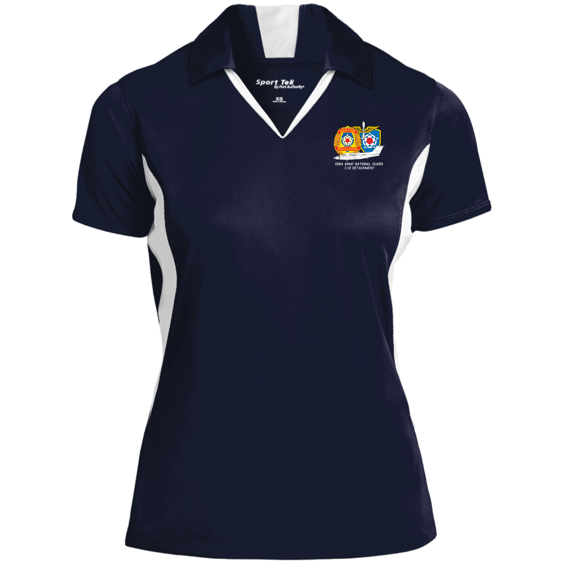 Iowa C-12 Det. LST655 Ladies' Colorblock Performance Polo