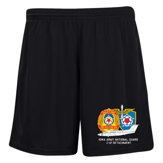 Iowa C-12 Det. 1423 Ladies' Moisture-Wicking 7 inch Inseam Training Shorts