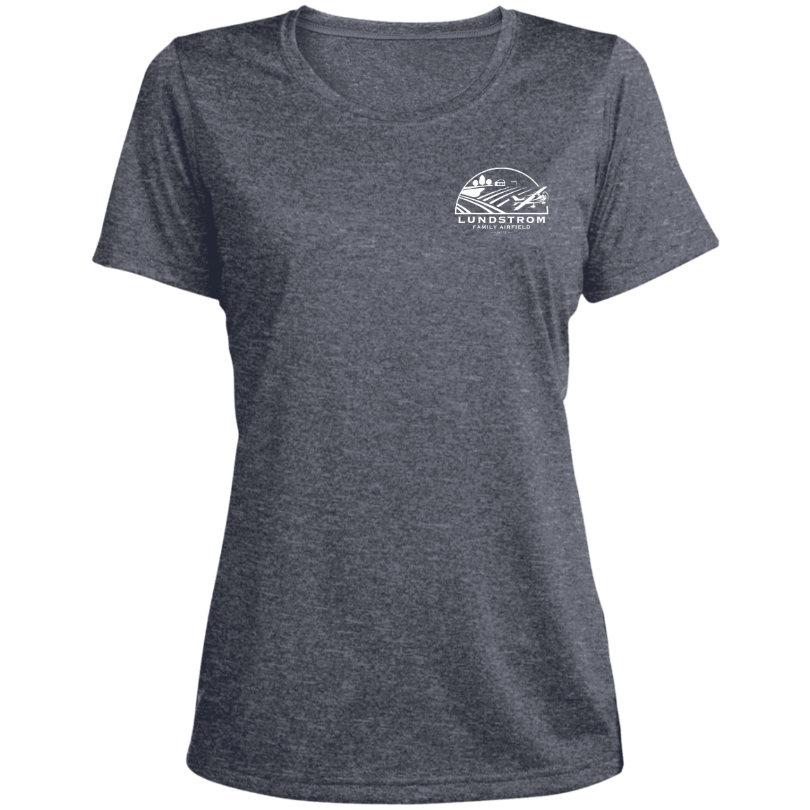 LST360 Ladies' Heather Scoop Neck Performance Tee