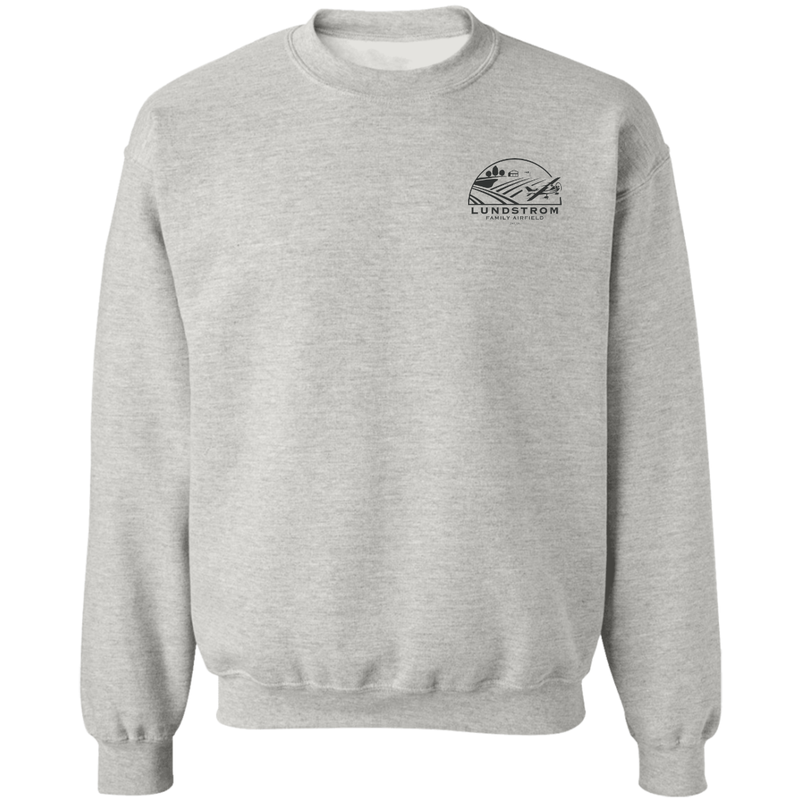 LFAD Left Chest High Vis G180 Crewneck Pullover Sweatshirt