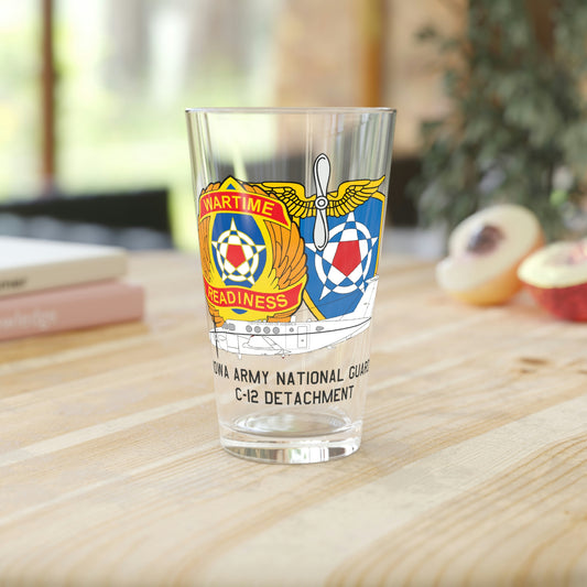 Iowa C-12 Det. Pint Glass, 16oz