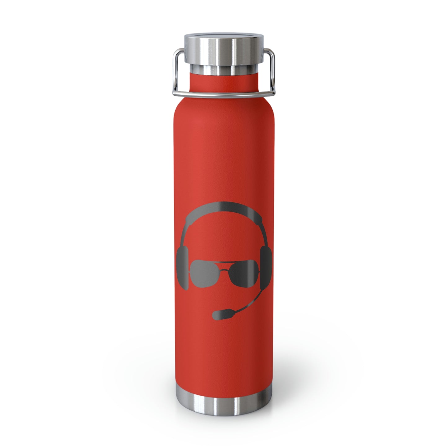 Pilot Headset and Sunglasses Copper Vacuum Insulated Bottle, 22oz