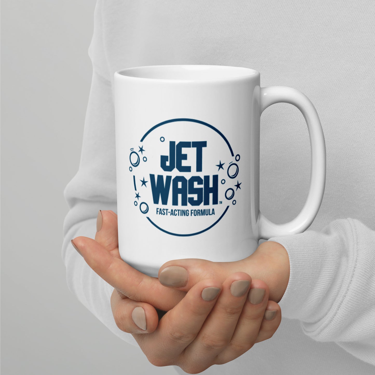 Jet Wash | White Glossy Mug