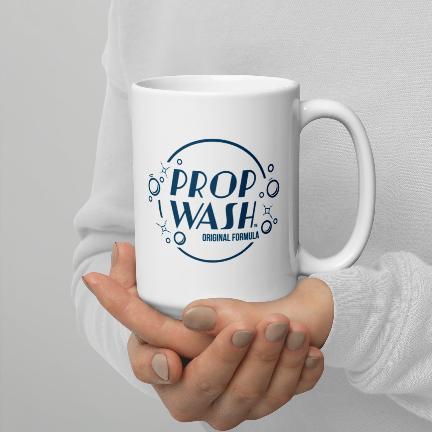 Prop Wash | White Glossy Mug